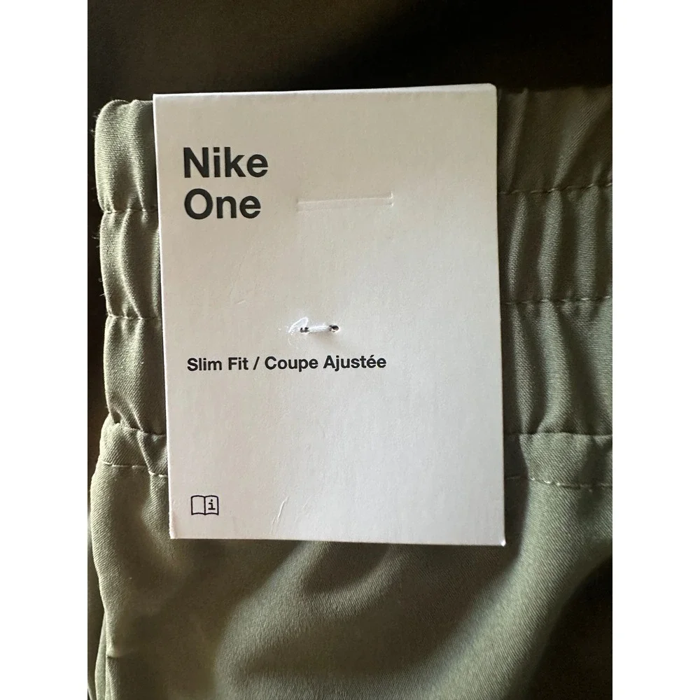 Nike‎ One Kids Dri-Fit Training Pants XL Slim Fit Olive Green Unisex Joggers